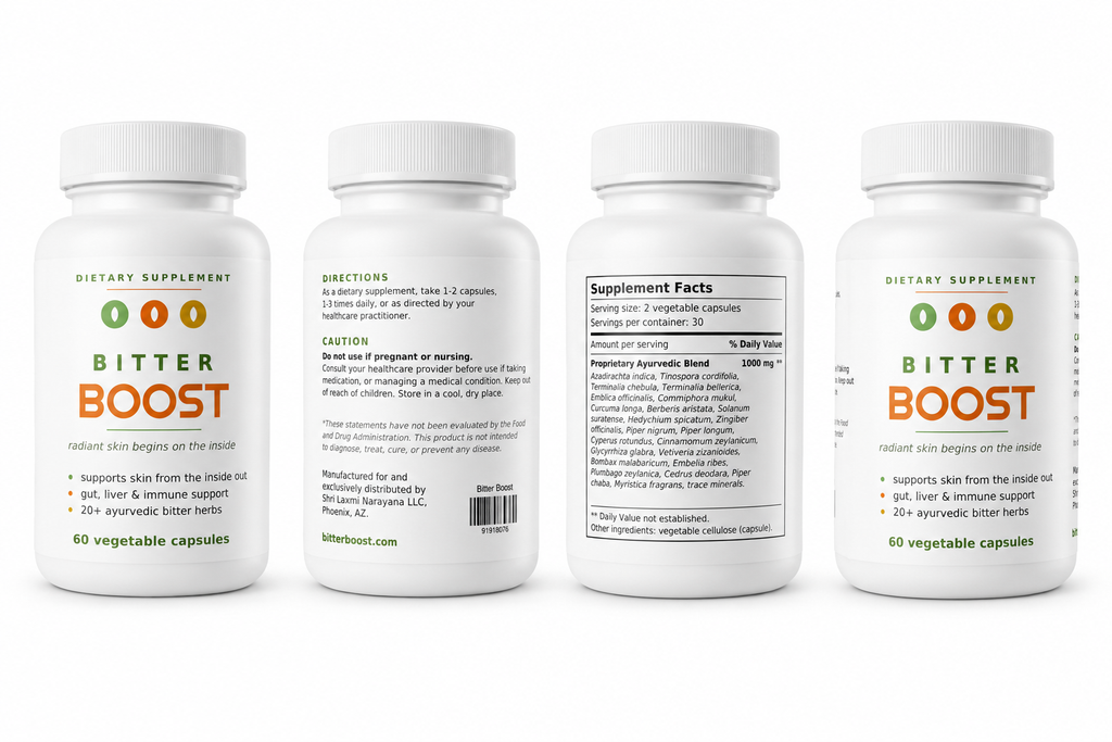 Bitter Boost — Ayurvedic Bitters for Skin, Gut & Immune Support